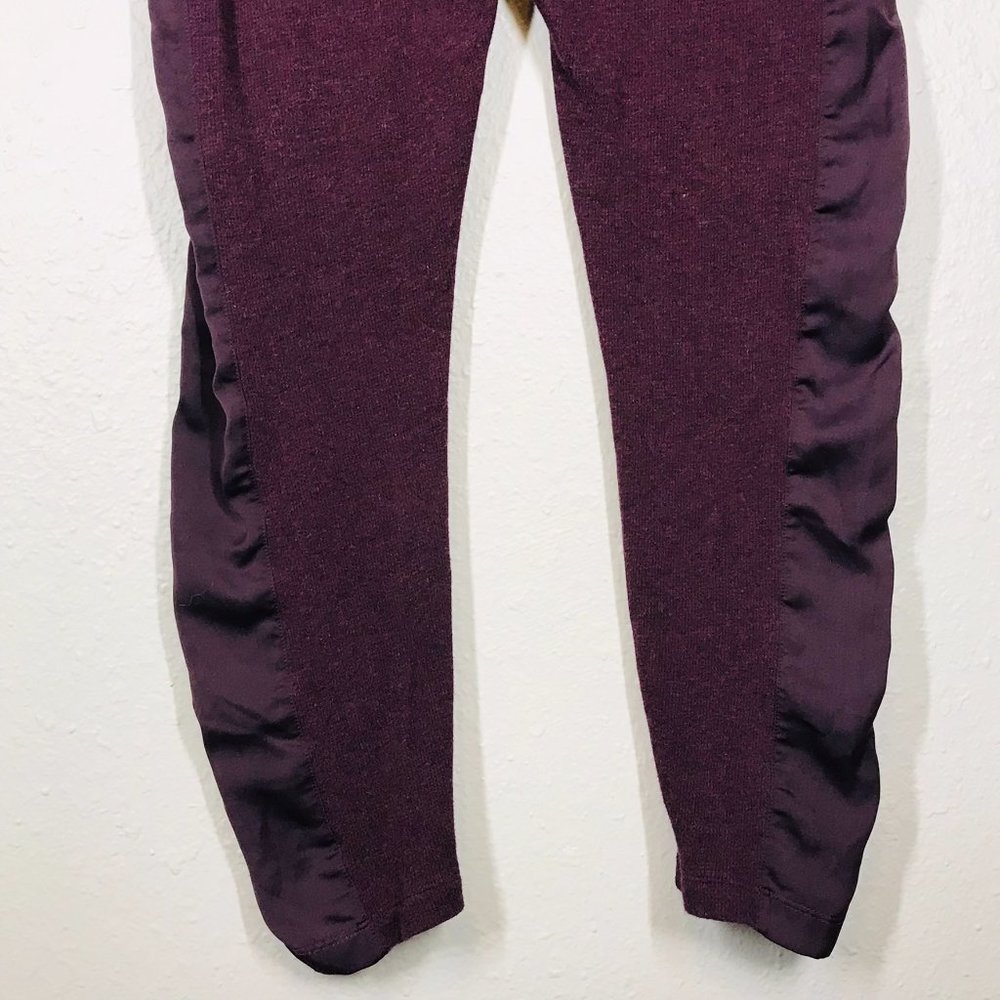 UGG Australia Purple Knit Cropped Leggings w/ Satin Side Detail - Picture 7 of 14